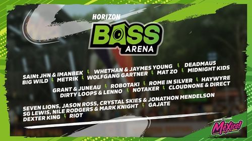 A list of songs on the Horizon Bass Arena radio station in FH5.