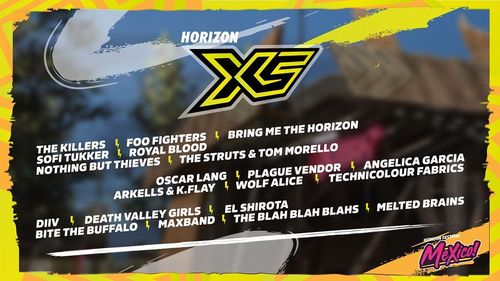 A list of songs on the Horizon XS radio station in FH5.